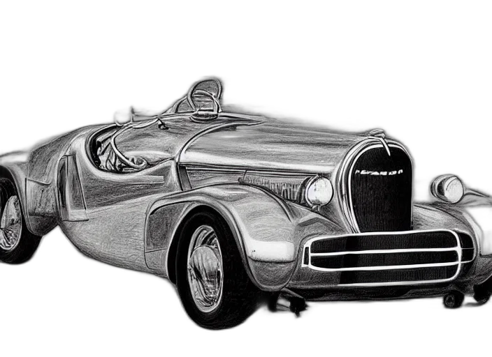 car, pencil sketch, photorealistic, concept art transparent PNG cut-out