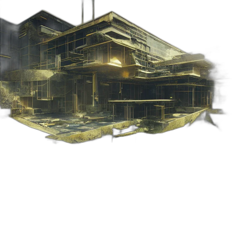 building, weapon, concept art, 3d render transparent PNG cut-out