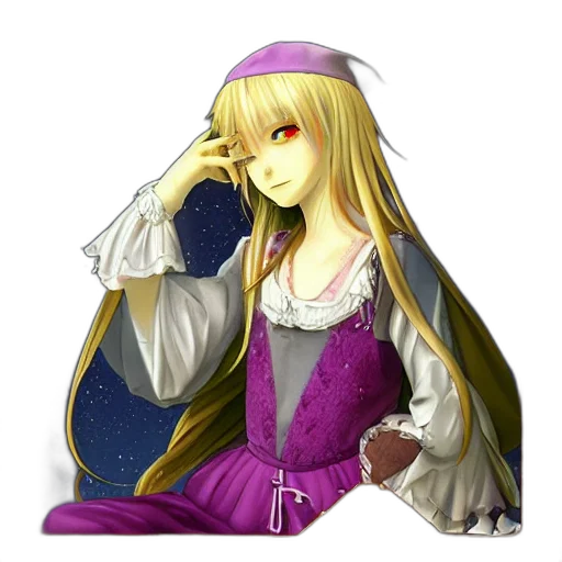 dress, staff, hat, mask transparent PNG cut-out