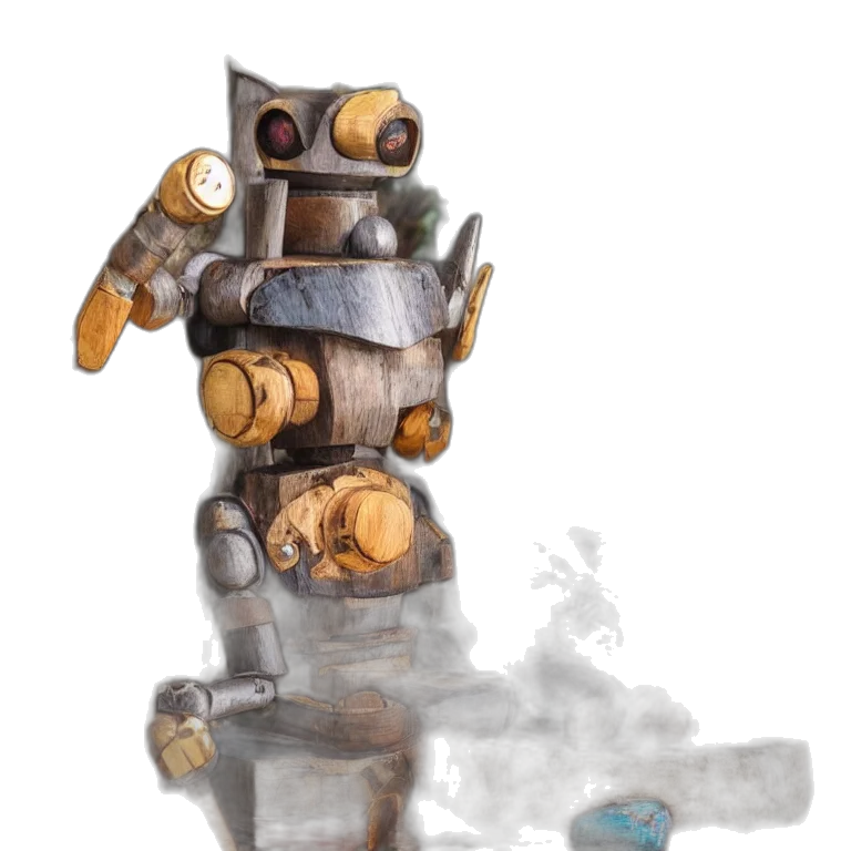 robot, weapon, staff, bottle transparent PNG cut-out