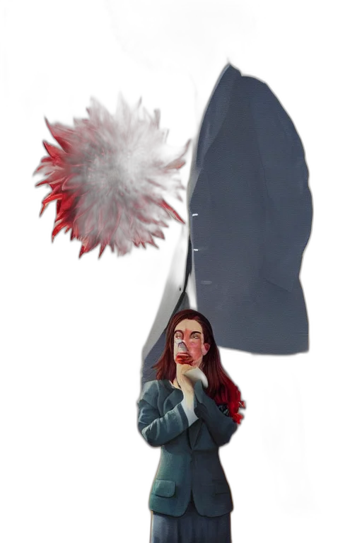 umbrella, staff, jacket, weapon transparent PNG cut-out