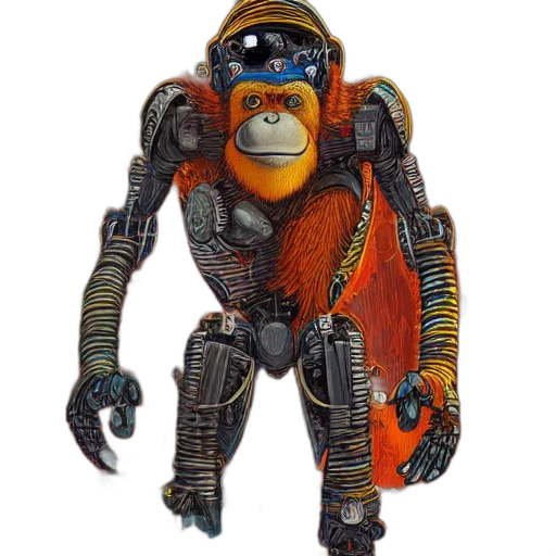 robot, animal, creature, jacket transparent PNG cut-out