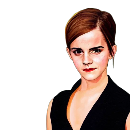 face, dress, photorealistic, cartoon transparent PNG cut-out