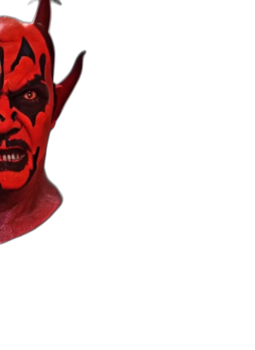 mask, face, creature, staff transparent PNG cut-out
