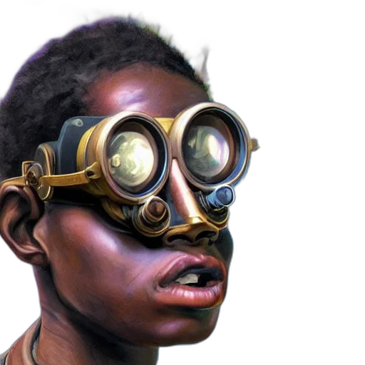 mask, face, staff, robot transparent PNG cut-out