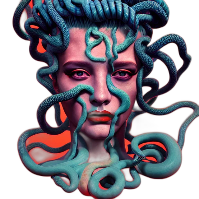 creature, face, hair, mask transparent PNG cut-out