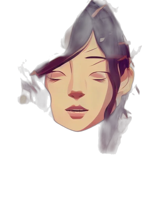 face, mask, crown, watercolor transparent PNG cut-out