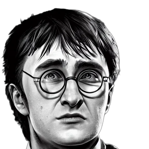 face, photorealistic, comic book art, pixel art transparent PNG cut-out