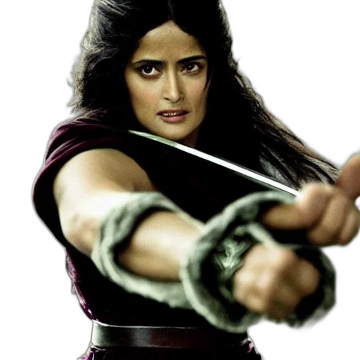 epic, photo, salma, hayek transparent PNG cut-out