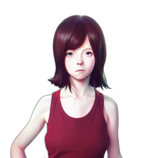 dress, face, robot, staff transparent PNG cut-out