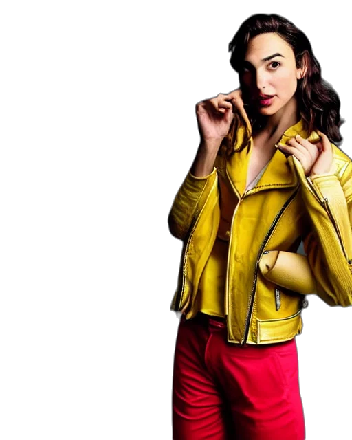 jacket, neon, golden, colorful transparent PNG cut-out