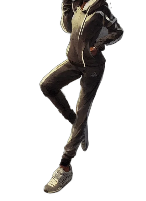 jacket, staff, shoes, robot transparent PNG cut-out
