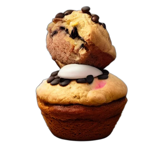 food, crown, photorealistic, 3d render transparent PNG cut-out