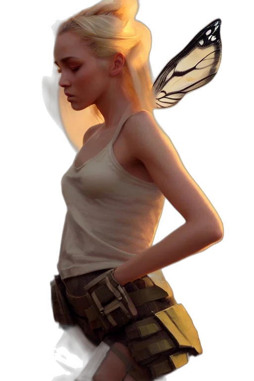 weapon, jacket, staff, dress transparent PNG cut-out