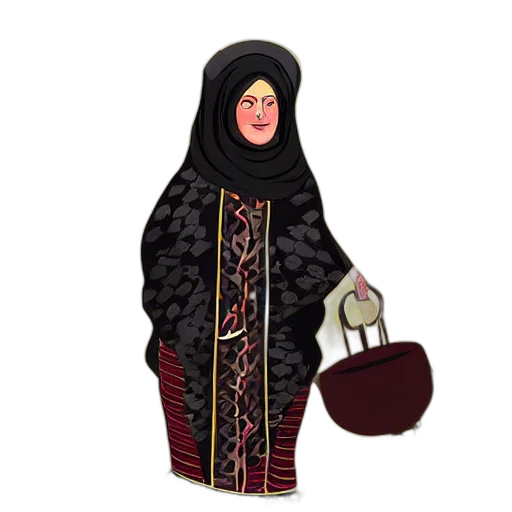 dress, jewelry, face, pixel art transparent PNG cut-out
