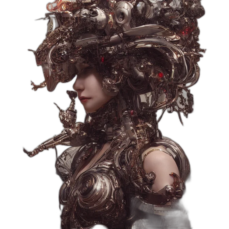 robot, crown, face, mask transparent PNG cut-out
