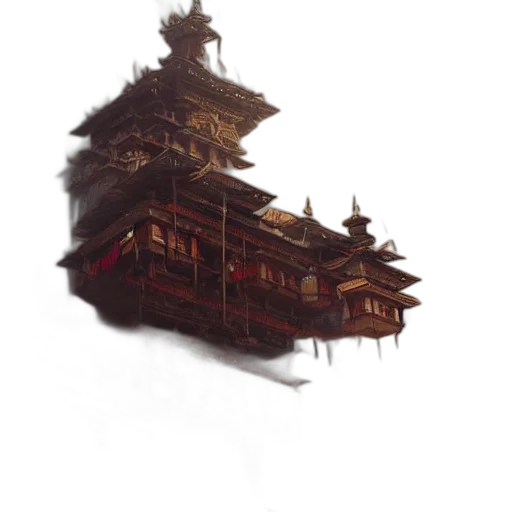 building, dragon, weapon, crown transparent PNG cut-out