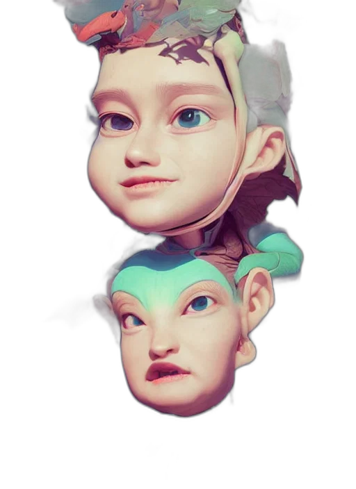face, mask, creature, crown transparent PNG cut-out