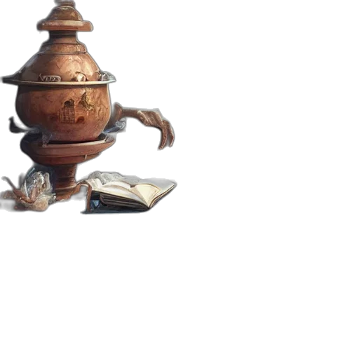 robot, bottle, staff, weapon transparent PNG cut-out