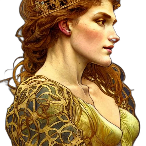 crown, dress, jewelry, face transparent PNG cut-out