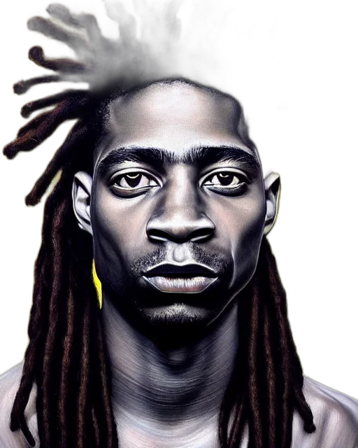 face, hair, mask, photorealistic transparent PNG cut-out