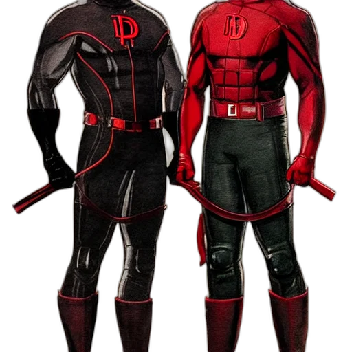 concept art, comic book art, 3d render, red transparent PNG cut-out
