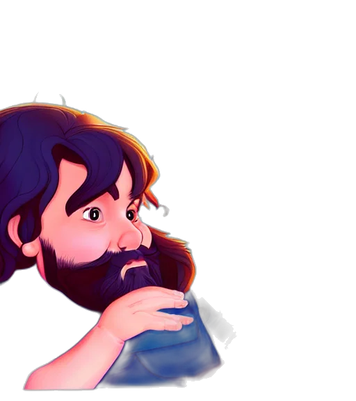 hair, face, cartoon, pixel art transparent PNG cut-out