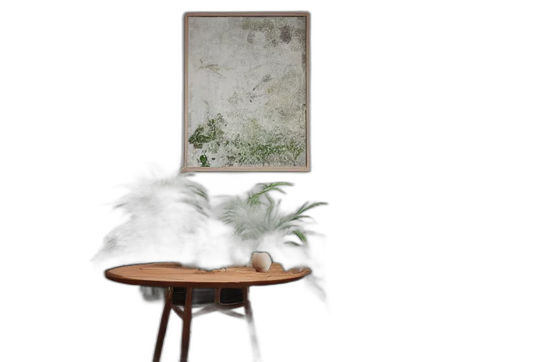 furniture, tree, hair, photorealistic transparent PNG cut-out