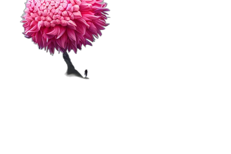 flower, tree, umbrella, hair transparent PNG cut-out
