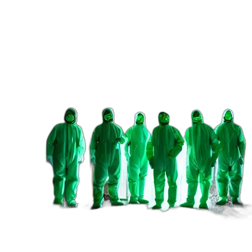 staff, jacket, umbrella, mask transparent PNG cut-out