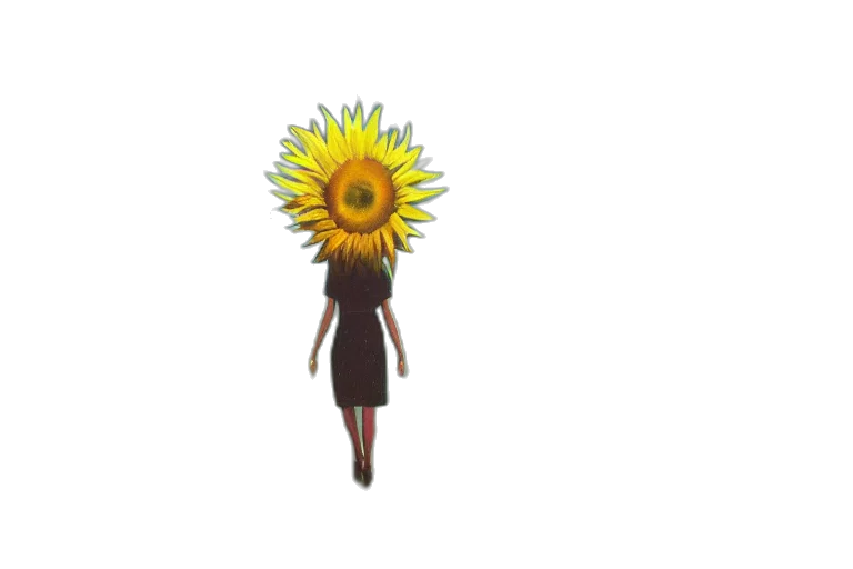 flower, dress, crown, staff transparent PNG cut-out