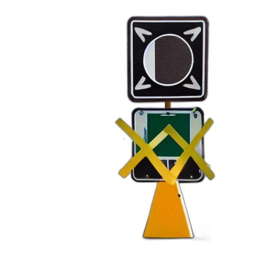 robot, staff, 3d render, giant transparent PNG cut-out