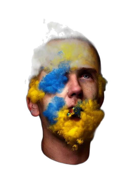 face, mask, staff, creature transparent PNG cut-out