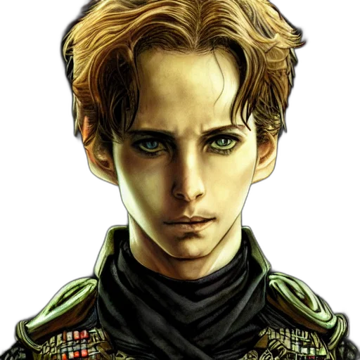 face, jacket, staff, mask transparent PNG cut-out