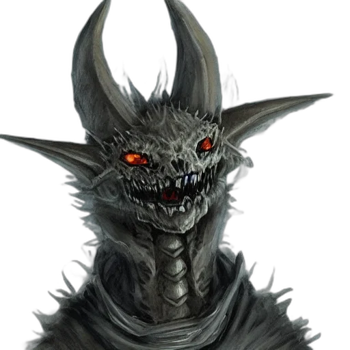 dragon, mask, creature, staff transparent PNG cut-out