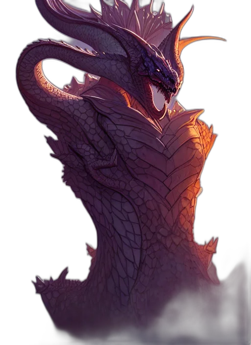 dragon, creature, animal, staff transparent PNG cut-out