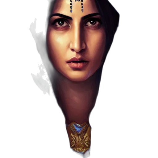 jewelry, crown, face, staff transparent PNG cut-out