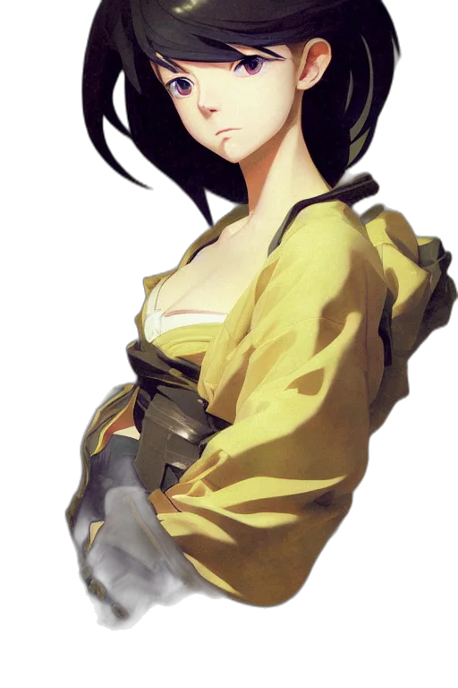 staff, jacket, dress, face transparent PNG cut-out