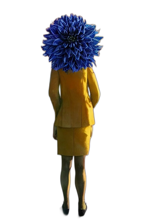 dress, flower, crown, hat transparent PNG cut-out