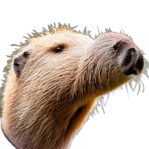 animal, creature, hair, face transparent PNG cut-out
