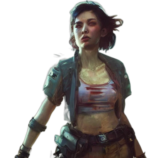 robot, weapon, cyberpunk, concept art transparent PNG cut-out