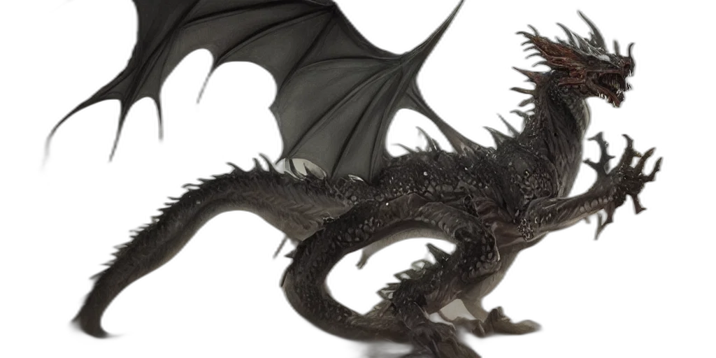 dragon, creature, photorealistic, concept art transparent PNG cut-out