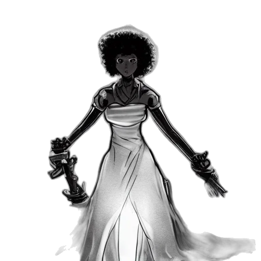 dress, crown, jewelry, robot transparent PNG cut-out