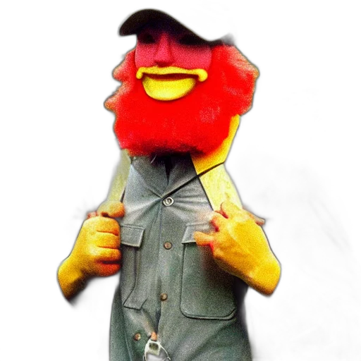 jacket, mask, staff, hat transparent PNG cut-out