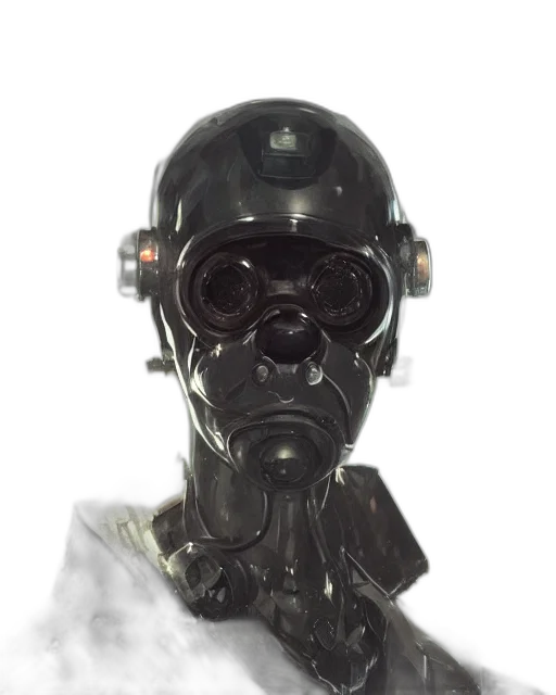 robot, mask, face, staff transparent PNG cut-out