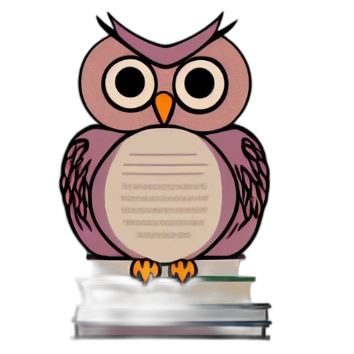 cute, pastel, owl, holding transparent PNG cut-out