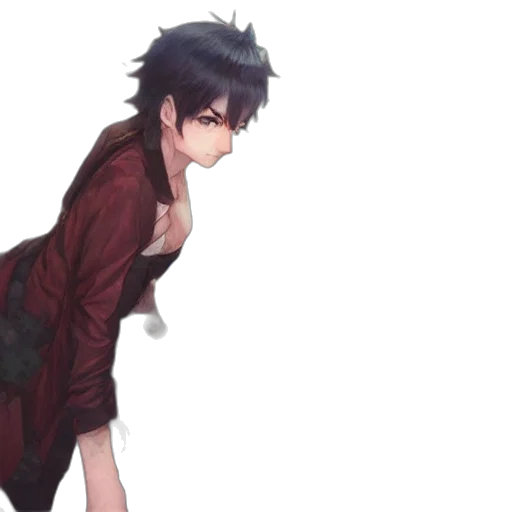 dress, jacket, weapon, staff transparent PNG cut-out