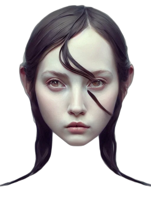 face, mask, crown, hair transparent PNG cut-out