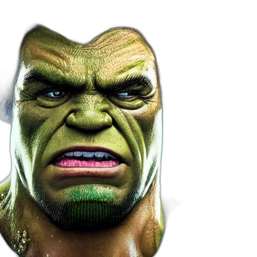 face, mask, 3d render, comic book art transparent PNG cut-out