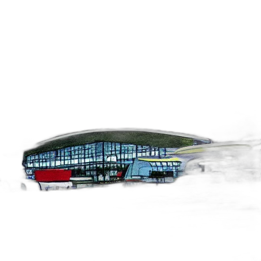 building, car, concept art, 3d render transparent PNG cut-out